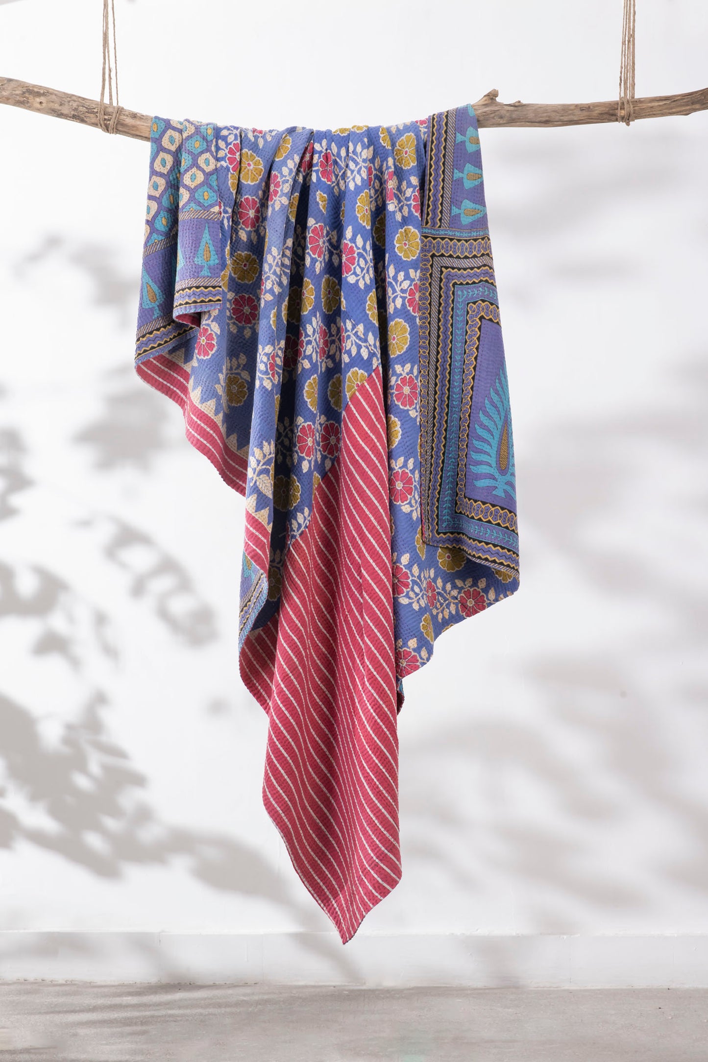 ONE OF A KIND VINTAGE COTTON THROW - 1035
