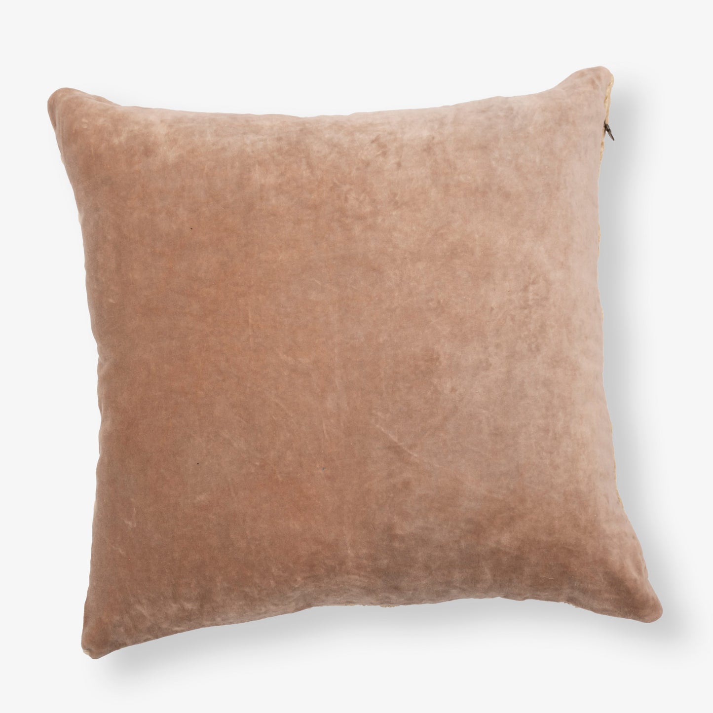 Sari Pleated Handmade Kantha Pillow Sham (With Velvet Back)