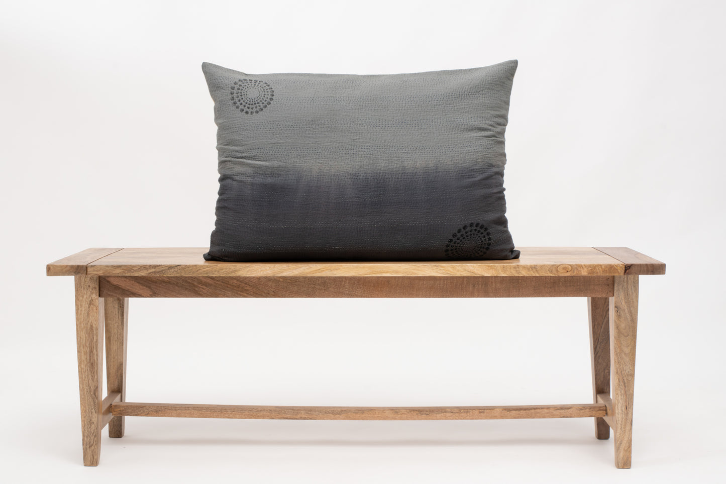 Cotton Ombre Handmade Vintage Kantha Pillow Sham - Yellow Stone