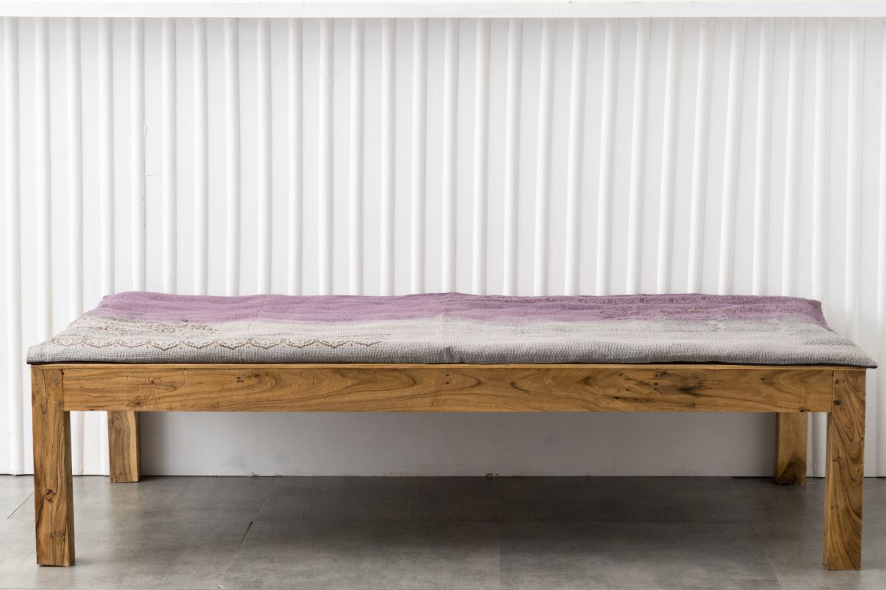 COTTON OMBRE DAY BED MATTRESS COVER - CHOCOLATE