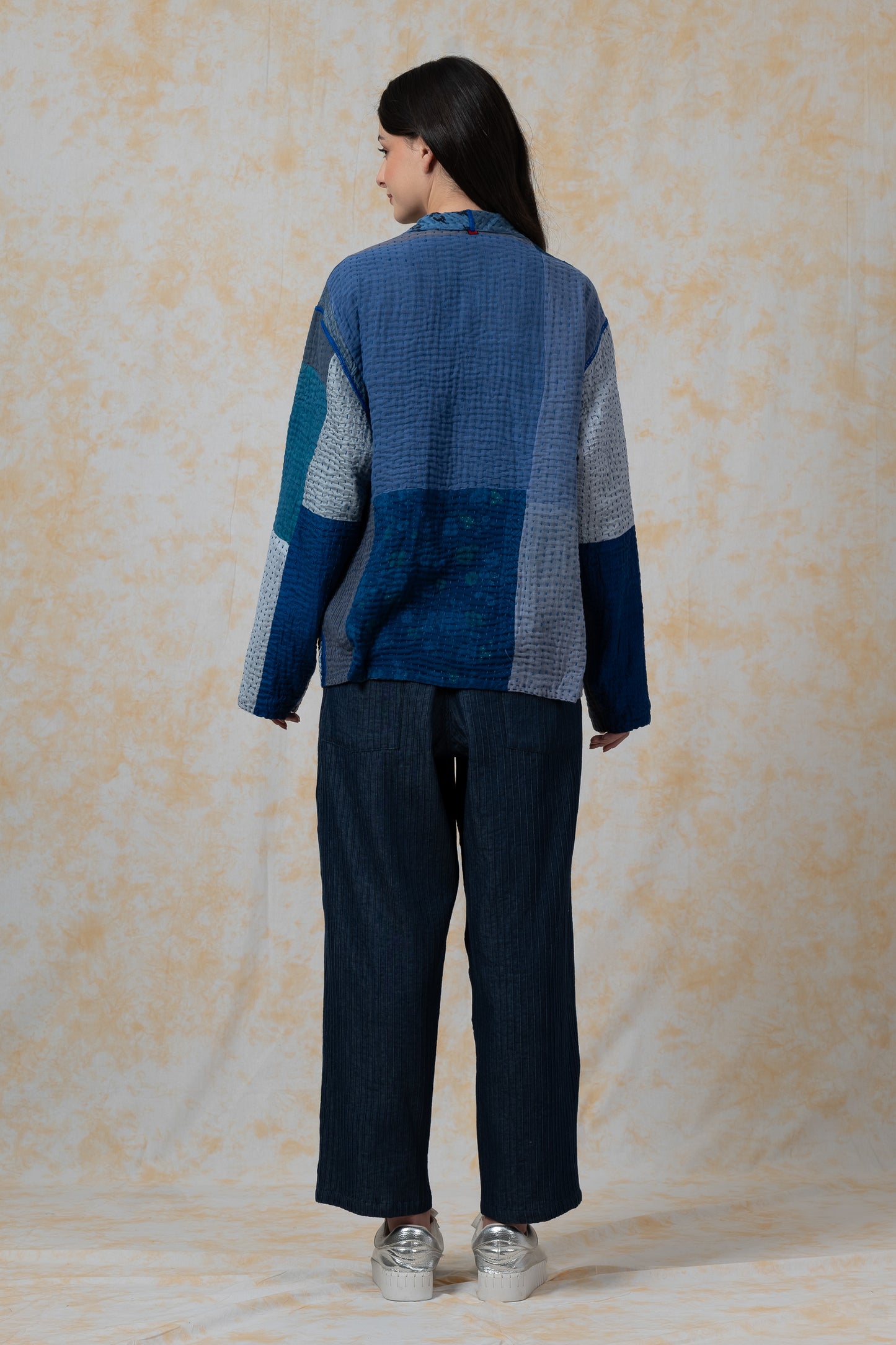BBK PATCH KANTHA-MEN'S BLOUSON - bl-bbp4040-nvy-