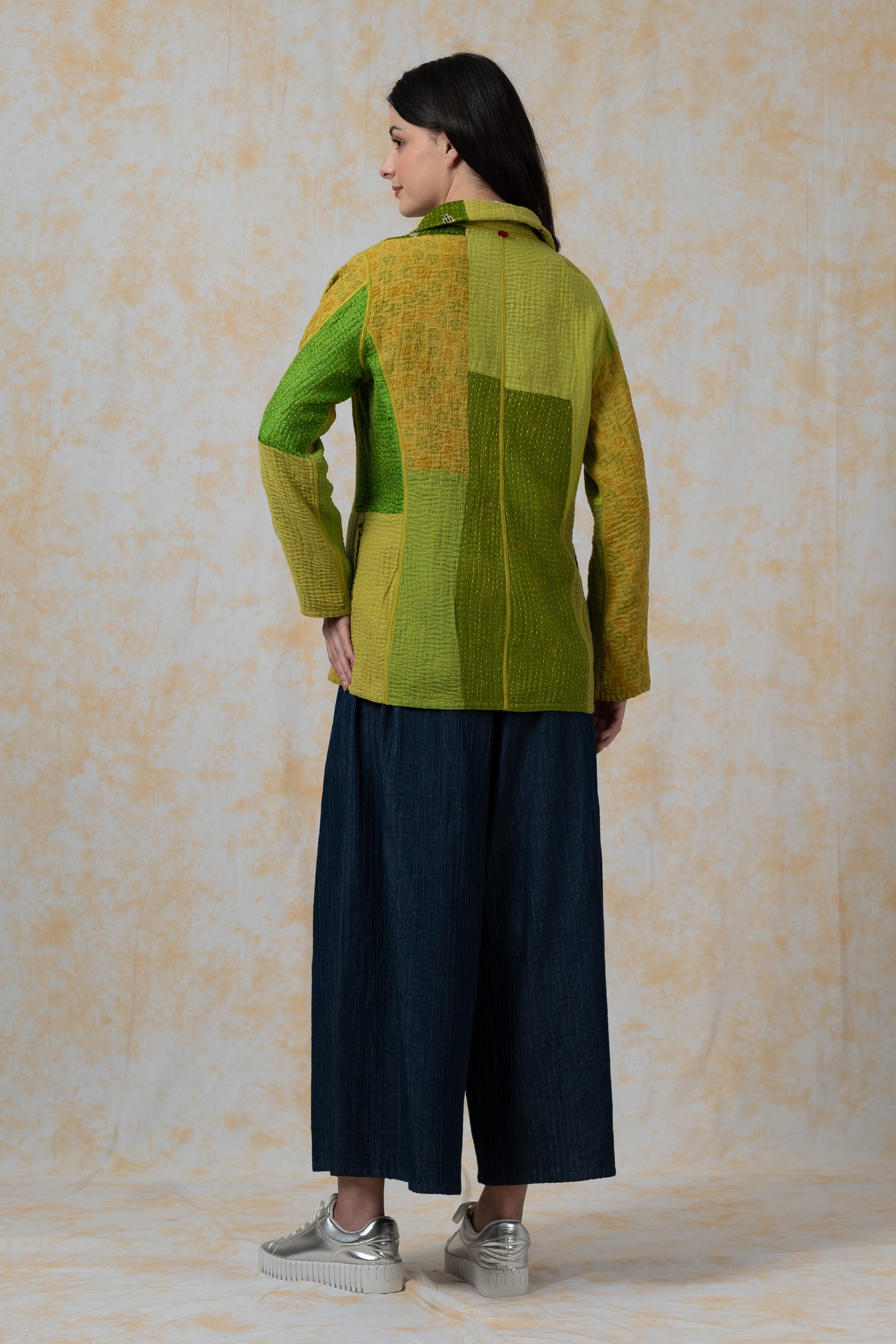 BBK PATCH KANTHA-JACKET BASIC - bl-bbp4052-lim-