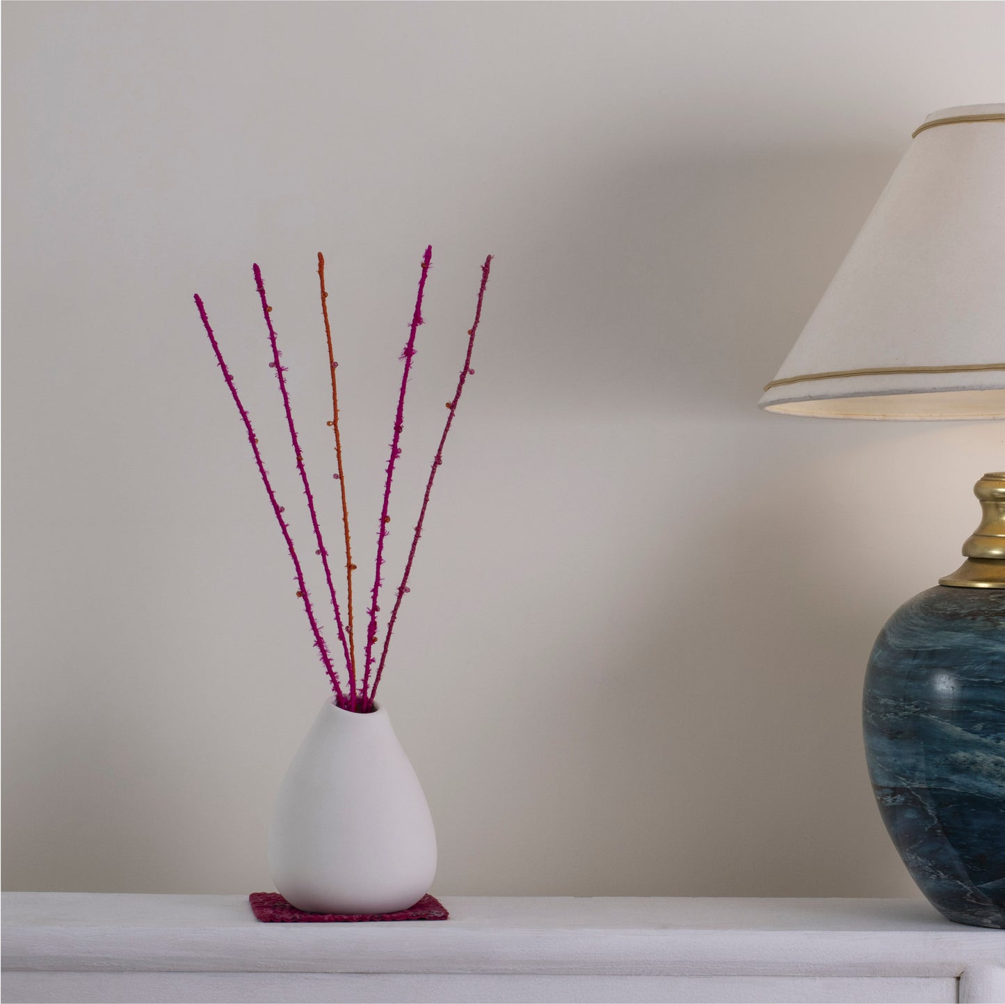 Pink Kantha Stick Twigs