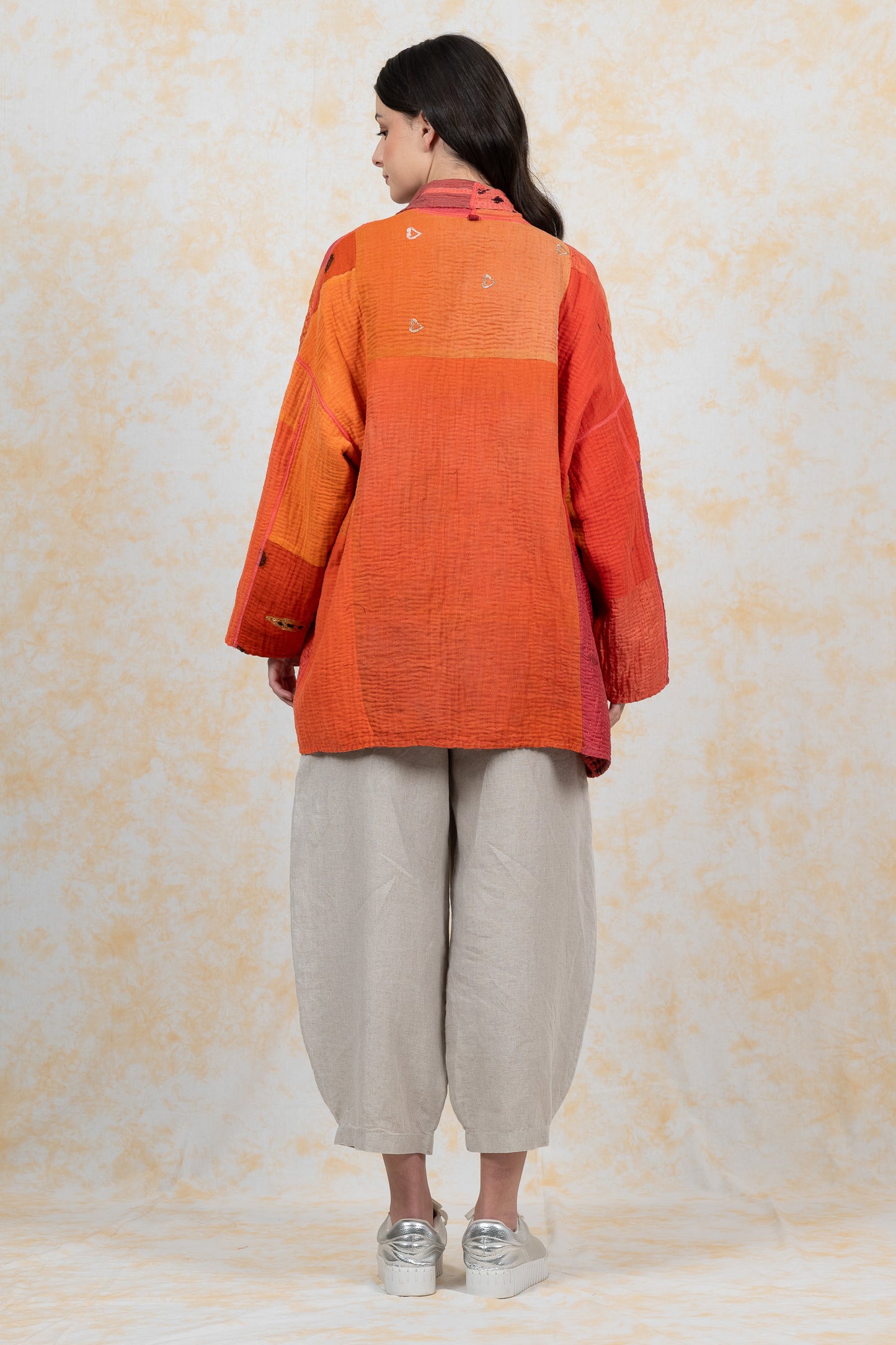 BBK PATCH KANTHA-JACKET SHORT HAORI - bl-bbp4j106-org-