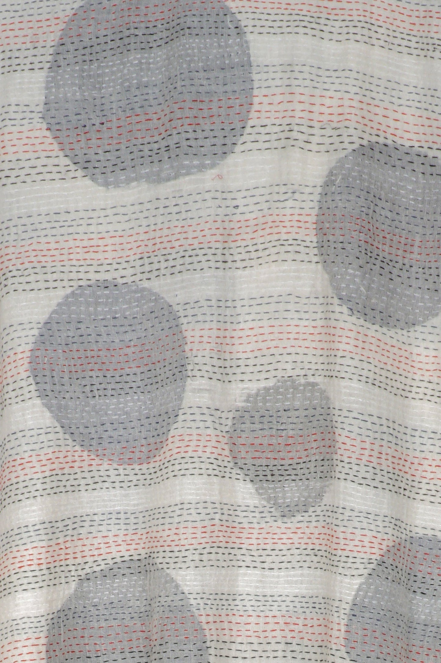 CUT OUT KANTHA CAMP SHIRT - ck2525-wht -