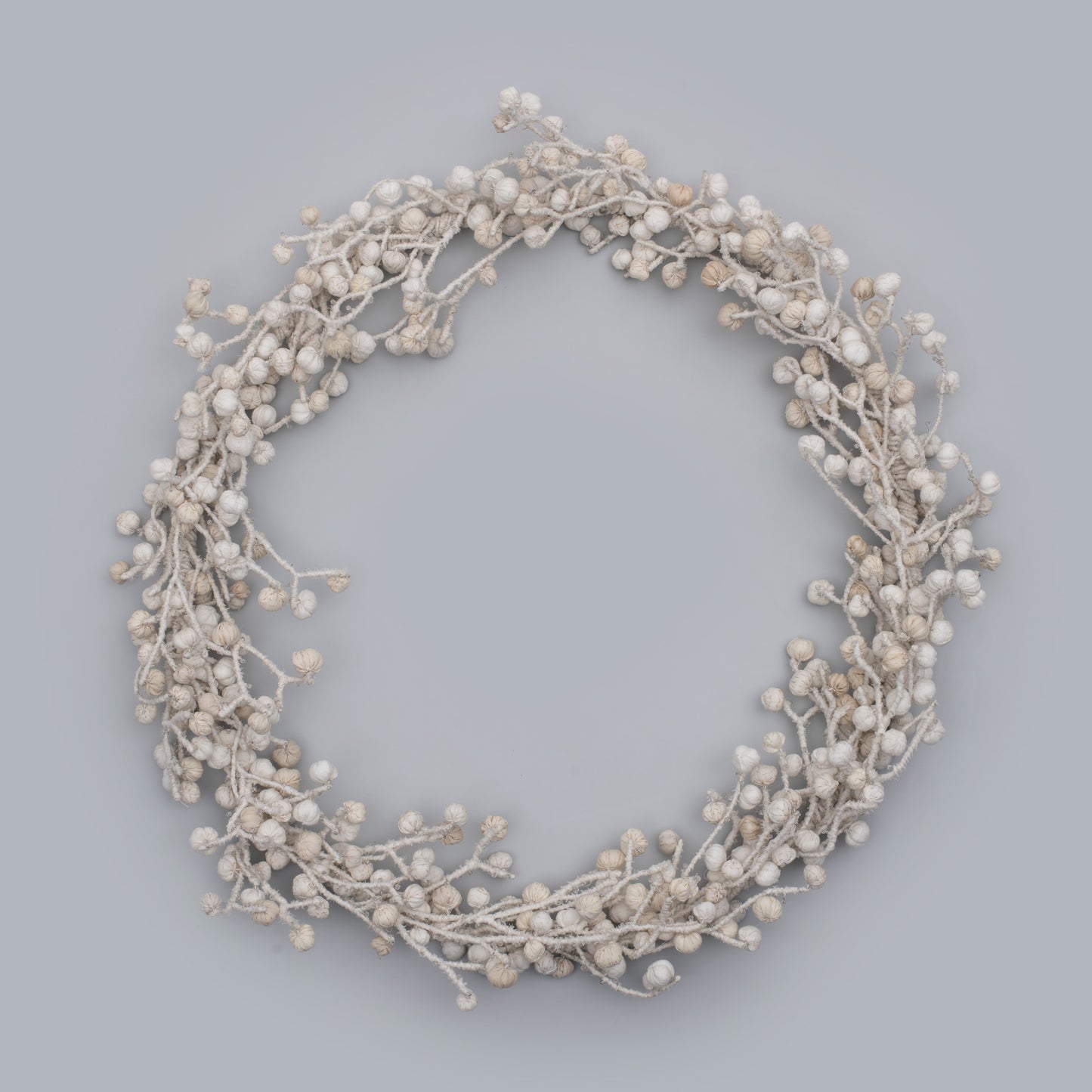 White Kantha Wreath