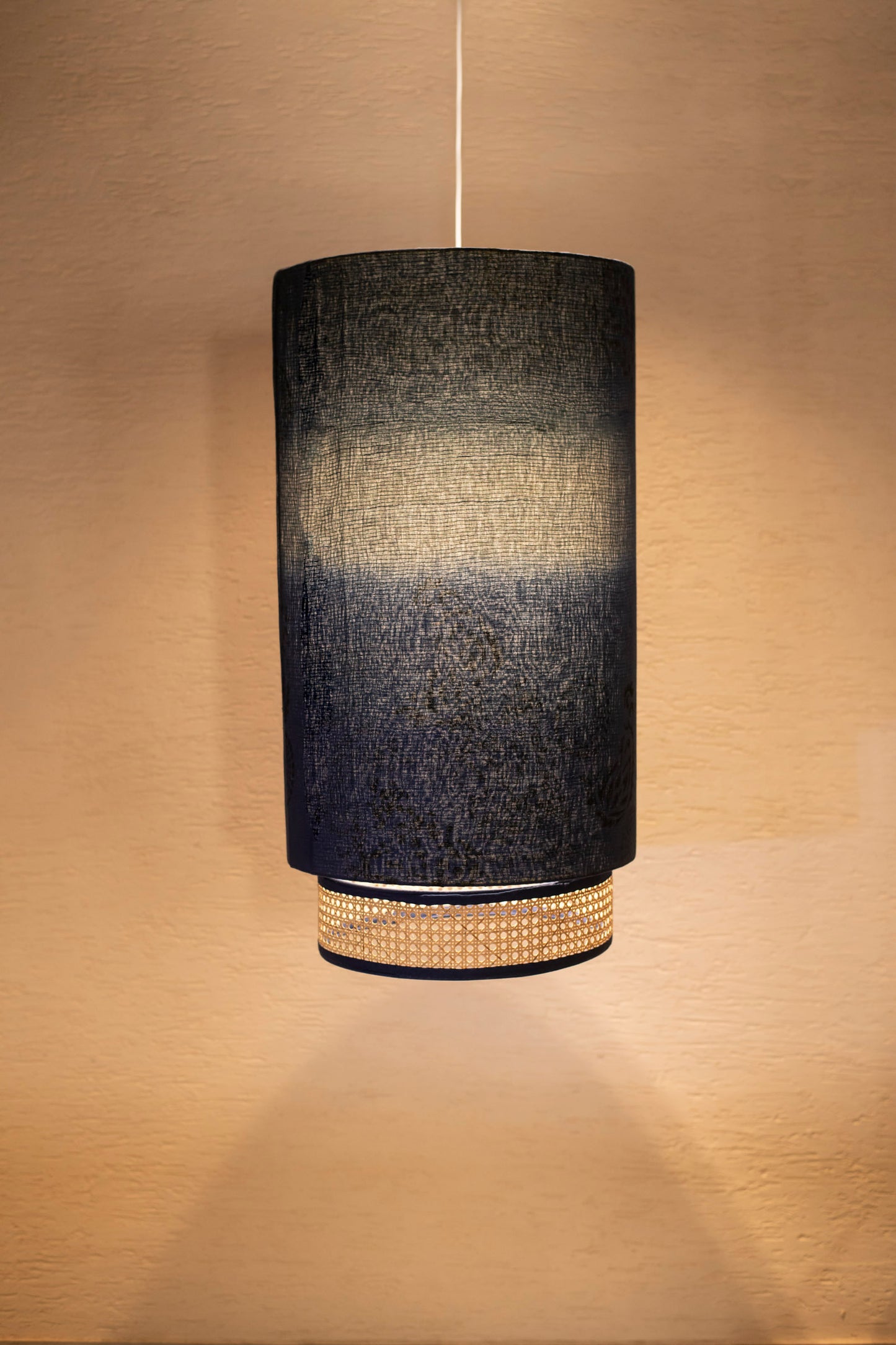 Blue Ombre Kantha Hanging Lamps