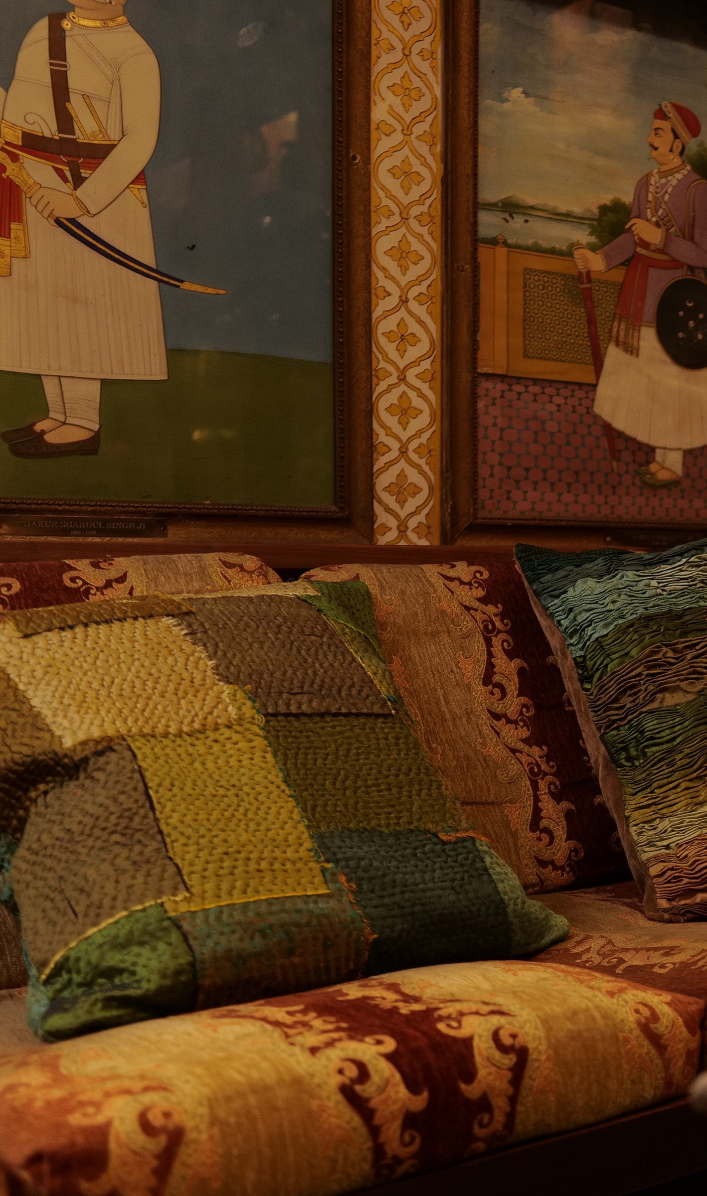 Greenlake Fray Patch Cushion