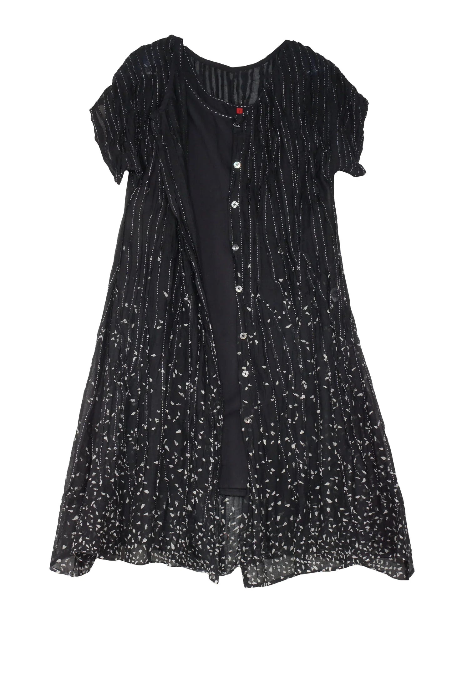 KANTUCK KANTHA DRESS - kt1412-blk -