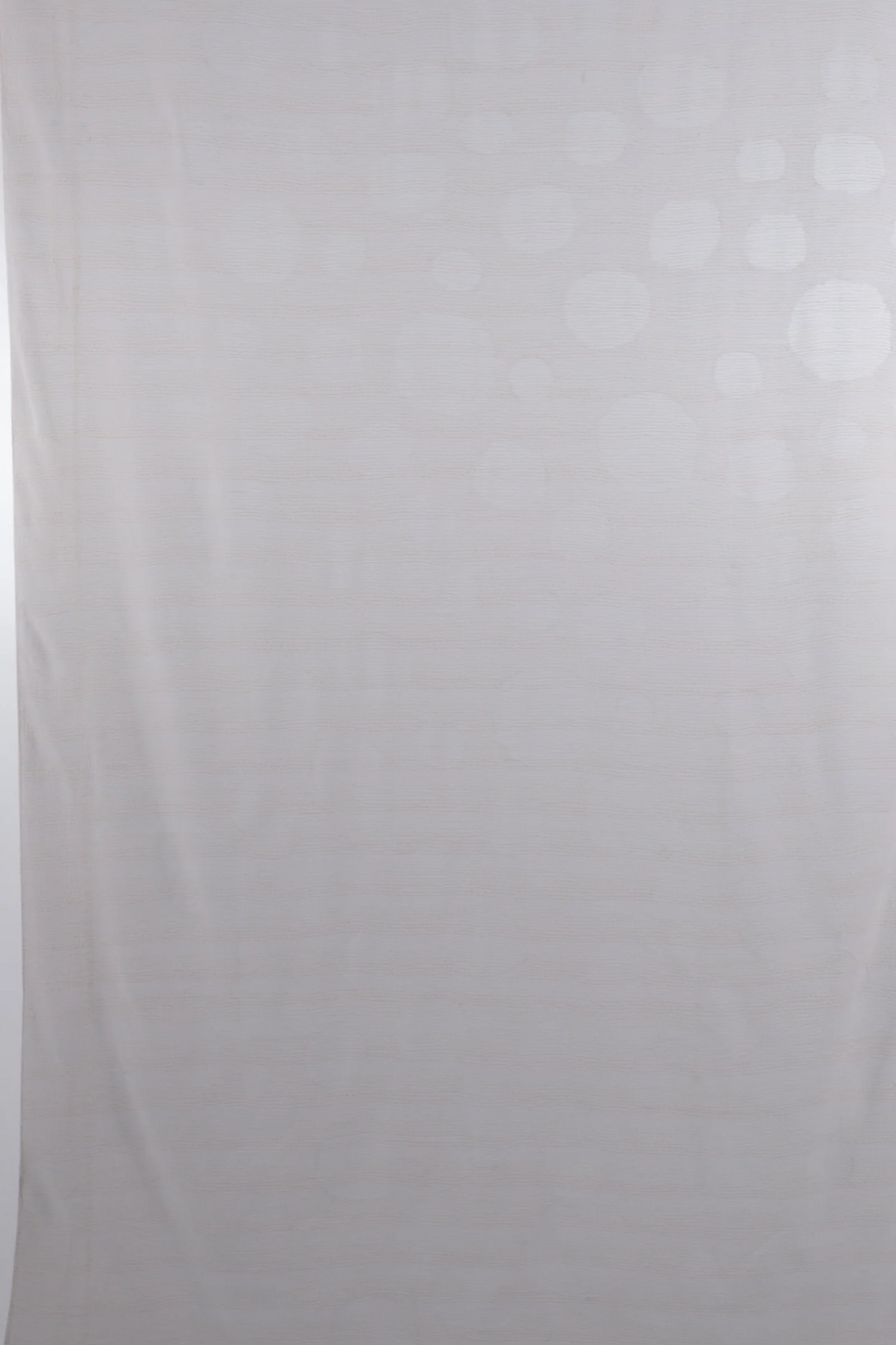 Vintage Circle Kantha Curtain -White -