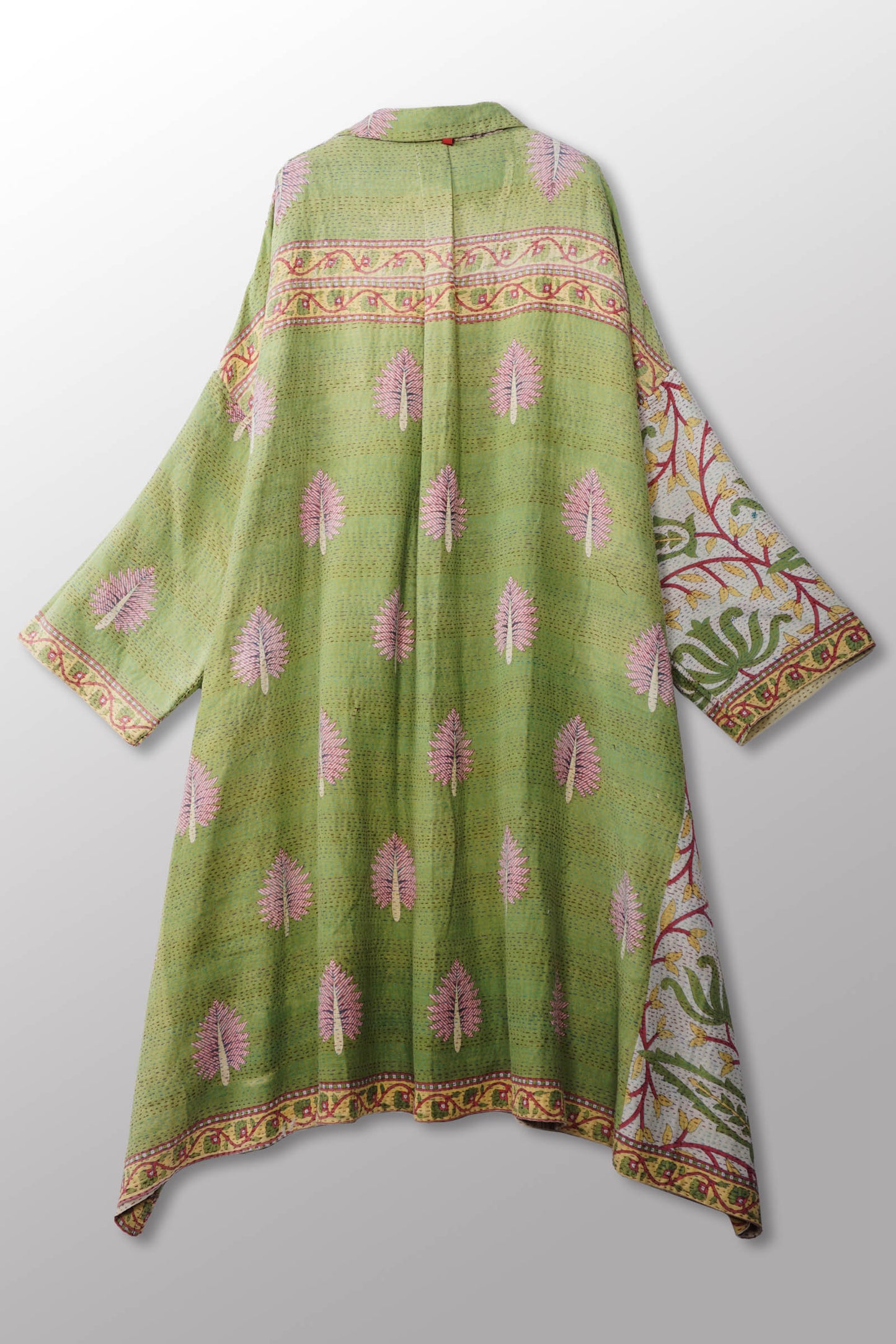 VINTAGE COTTON KANTHA OVERSIZE DRESS - cv2432-0001a -