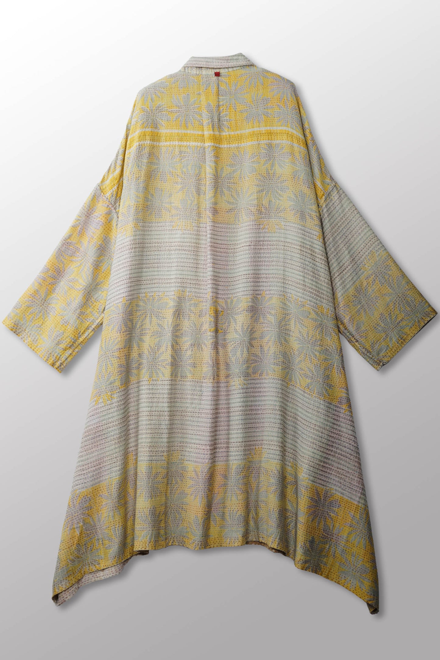 VINTAGE COTTON KANTHA OVERSIZE DRESS - cv2432-0003a -