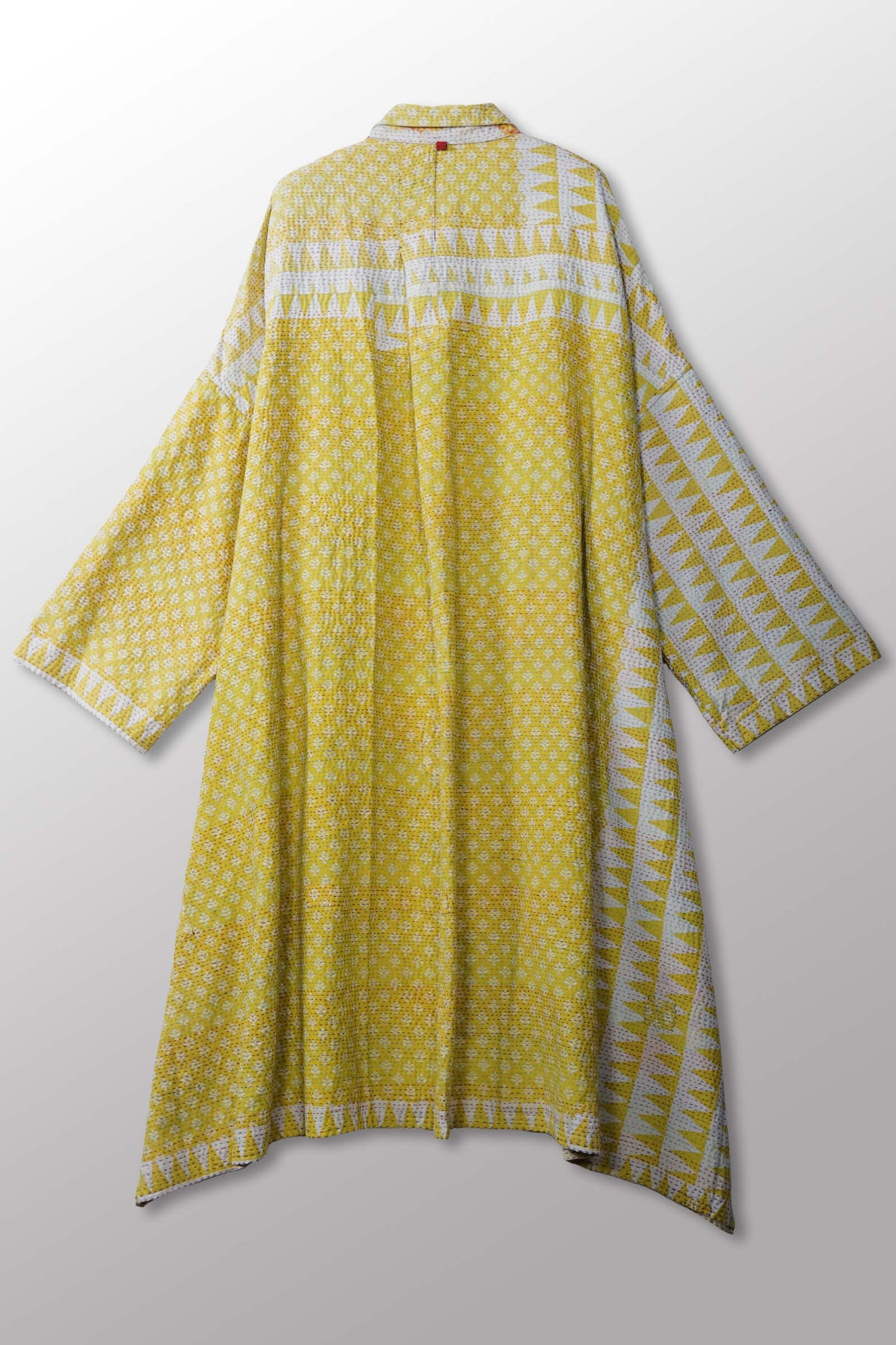 VINTAGE COTTON KANTHA OVERSIZE DRESS - cv2432-0004a -