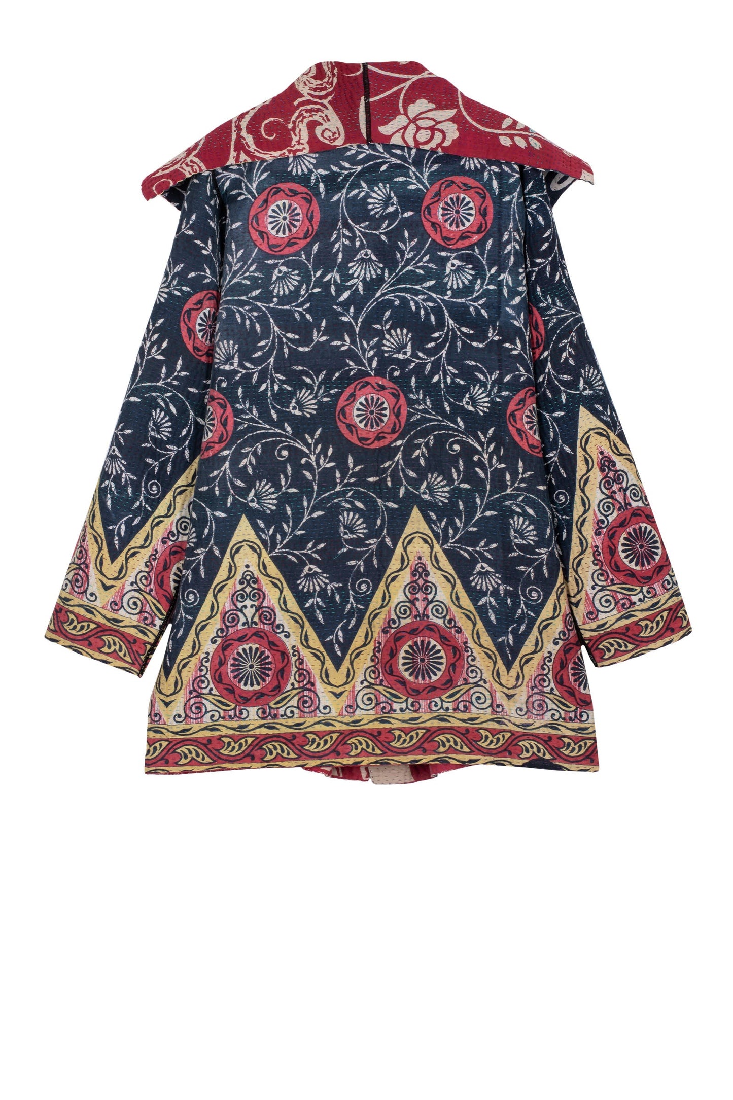 VINTAGE COTTON KANTHA POCKET JKT - cv4002-5002a -