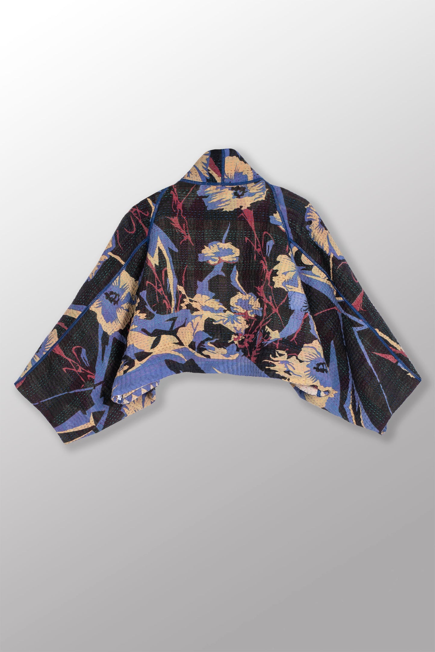 VINTAGE COTTON KANTHA PUFF SLV. SHRUG - cv4062-0037a -