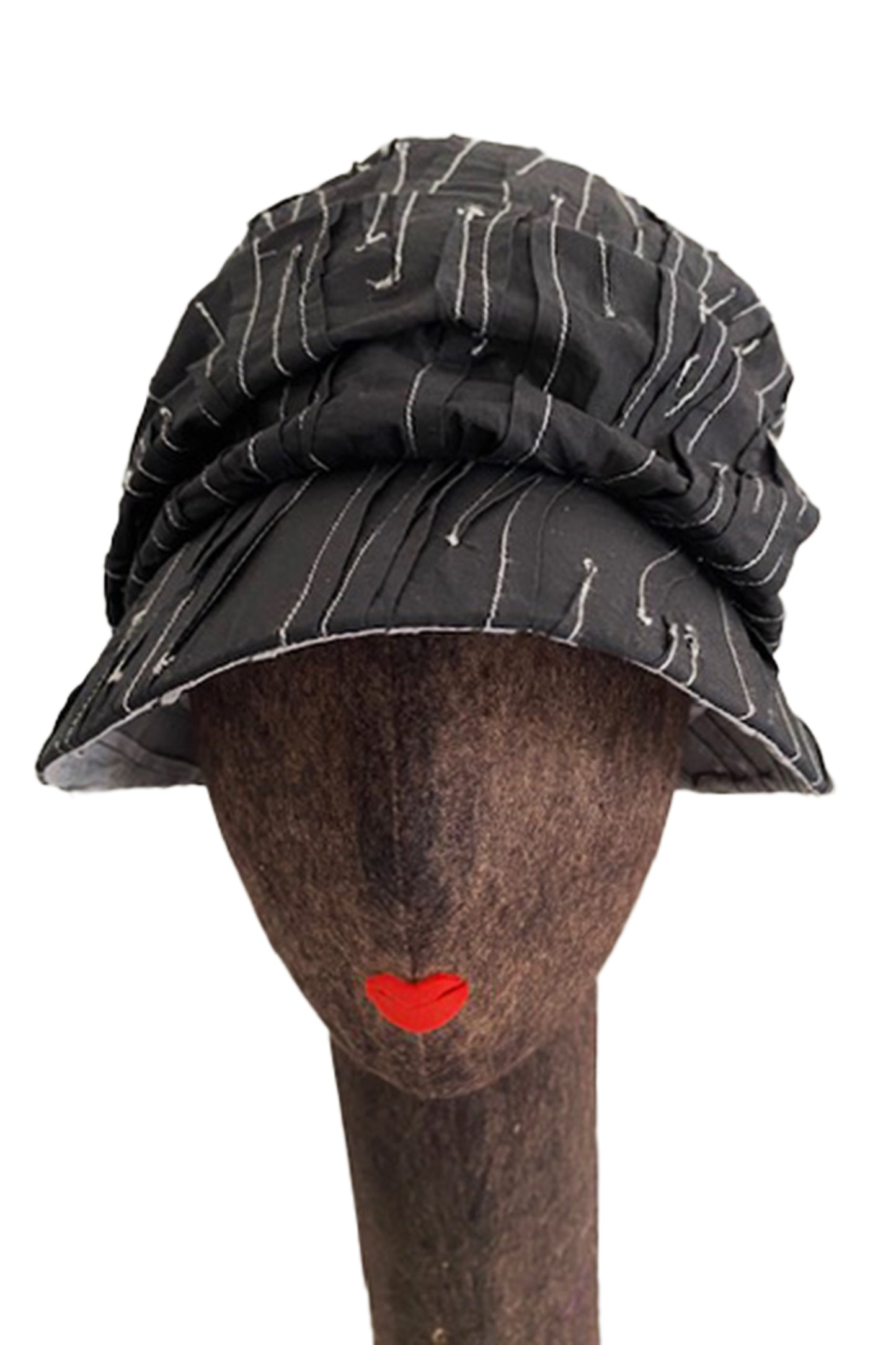 KANTHA CASKET HAT BY KYOKO MURAYAMA - kym-rc2895-cblga -