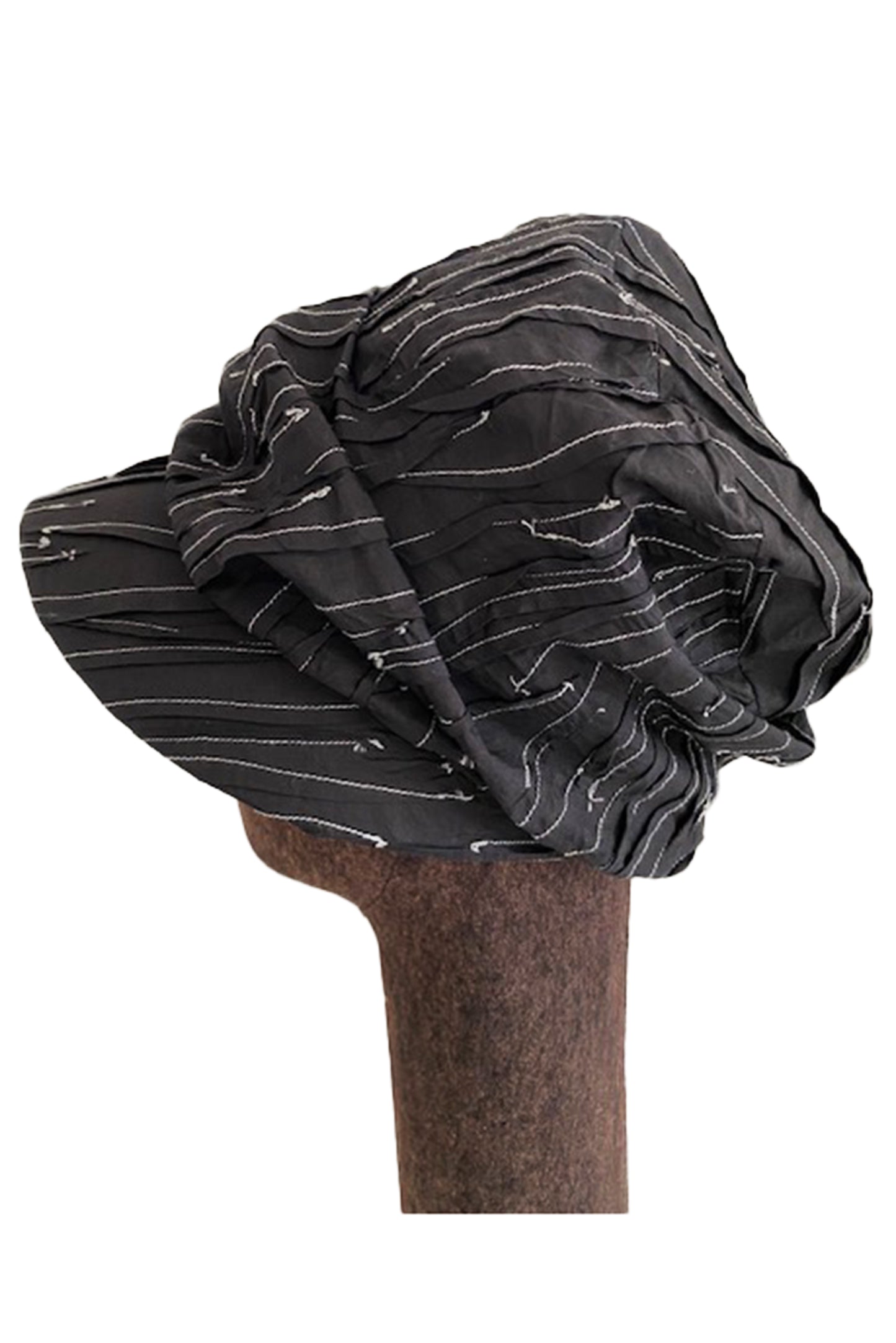 KANTHA CASKET HAT BY KYOKO MURAYAMA - kym-rc2895-cblga -