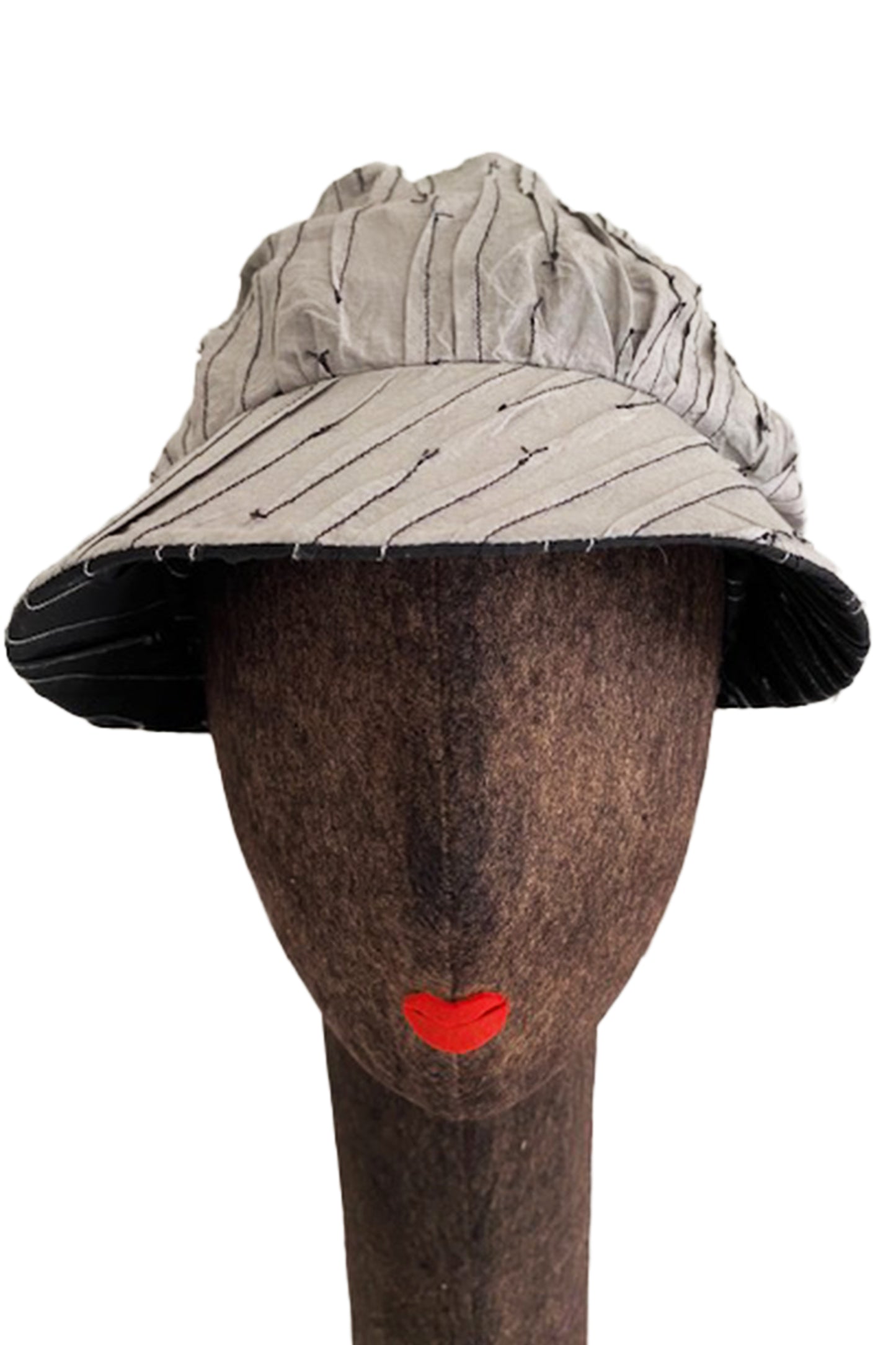 KANTHA CASKET HAT BY KYOKO MURAYAMA - kym-rc2895-cblga -
