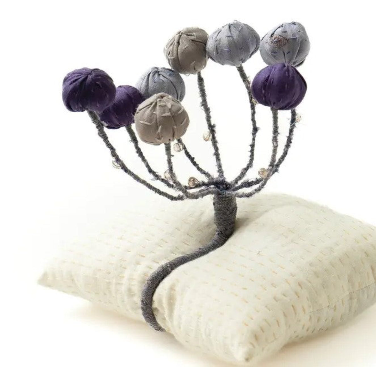 Kantha Metallic Napkin RingLavender