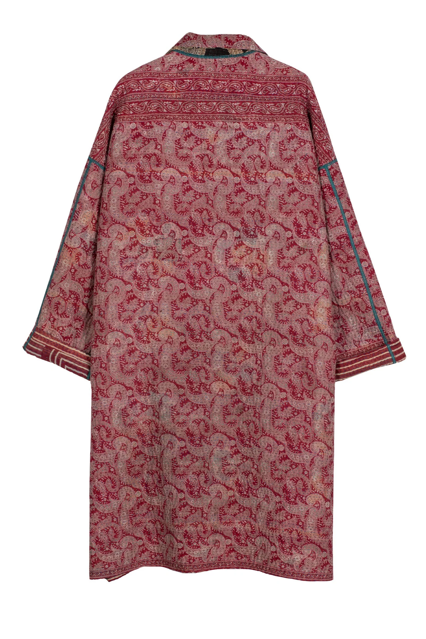 VINTAGE COTTON KANTHA OVERSIZED MEDIUM COAT - cv4331-0001a-eu -