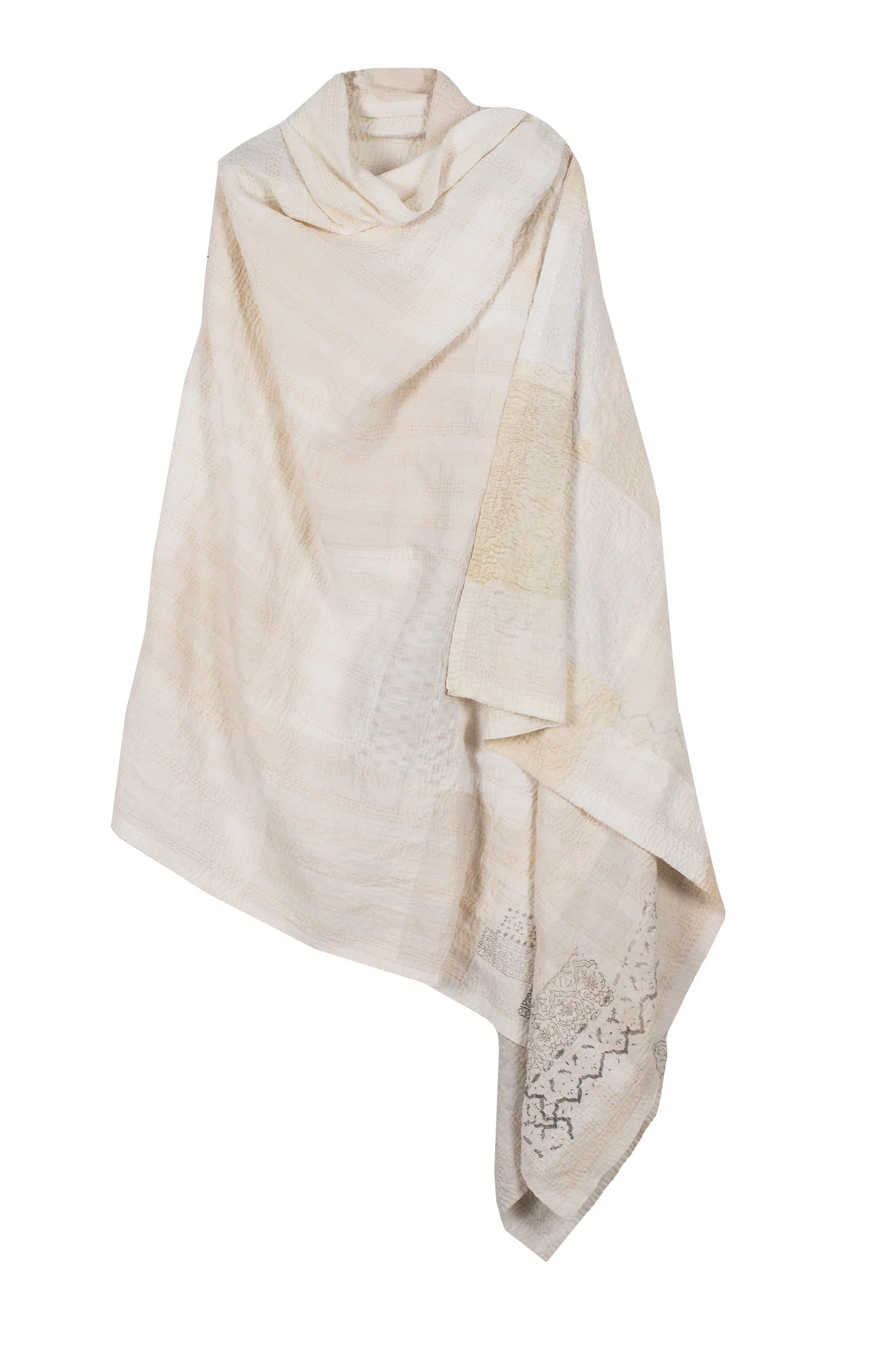 POWDER PATCH KANTHA SHAWL LARGE - pd2803-ivy -