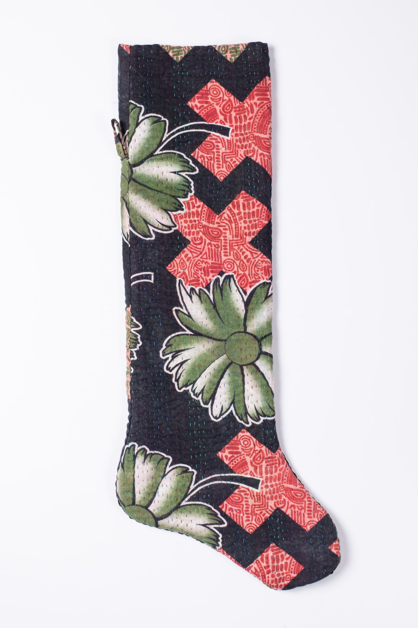 MONOTONE IKAT KANTHA STOCKINGS (REVERSIBLE) (003)
