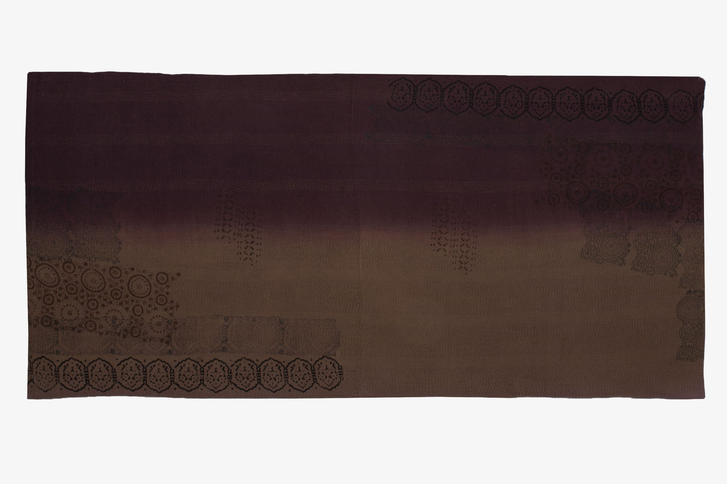COTTON OMBRE DAY BED MATTRESS COVER - CHOCOLATE