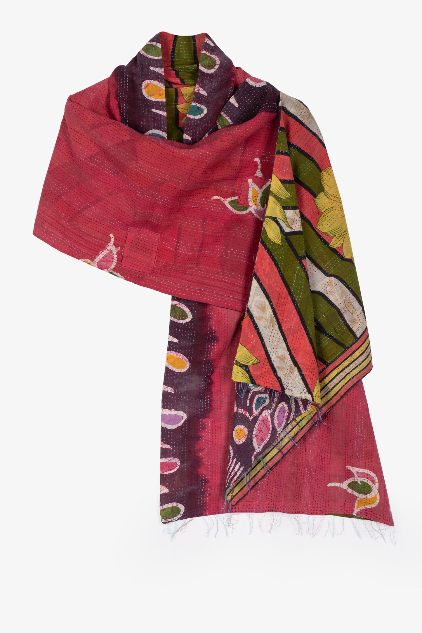 VINTAGE COTTON KANTHA SCARF STANDARD