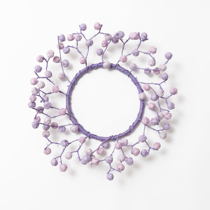 Pastel Lavendar Kantha Wreath