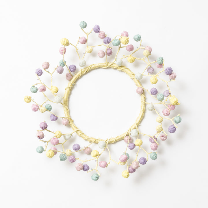 Multi Pastel  Kantha Wreath