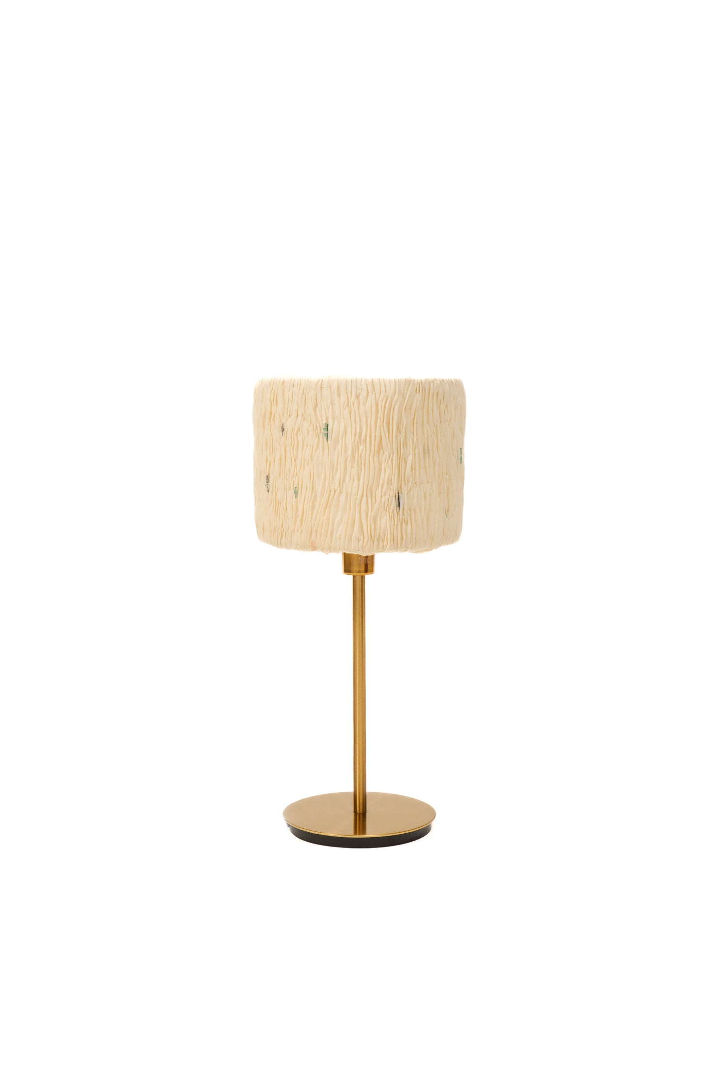 New Dawn Wavy Stripe Ivory - Night Lampshade