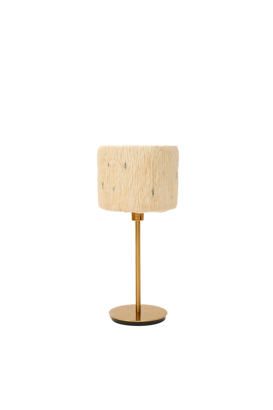 New Dawn Wavy Stripe Ivory - Night Lampshade