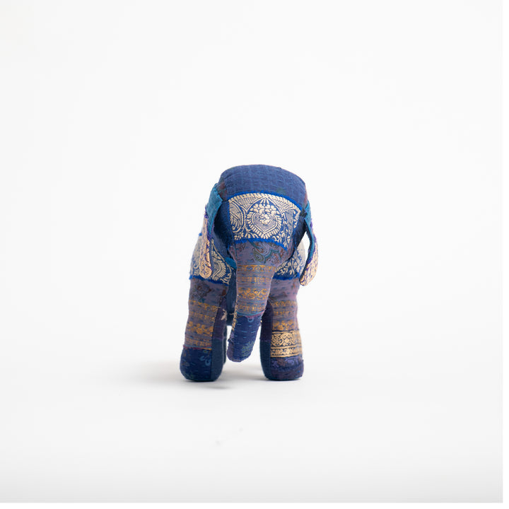 Blue Jewel striped Elephant Soft  Toys