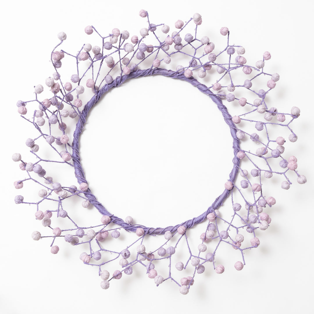 Pastel Lavendar Kantha Wreath