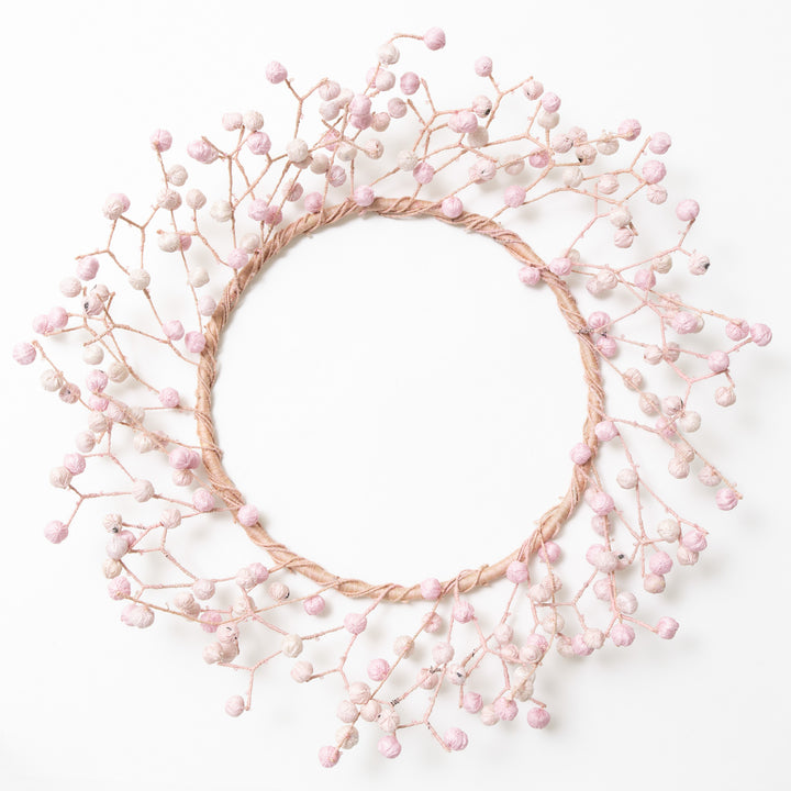 Pastel Pink Kantha Wreath