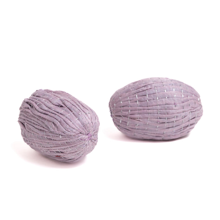 Pastel Lavendar Easter egg kantha Ornament