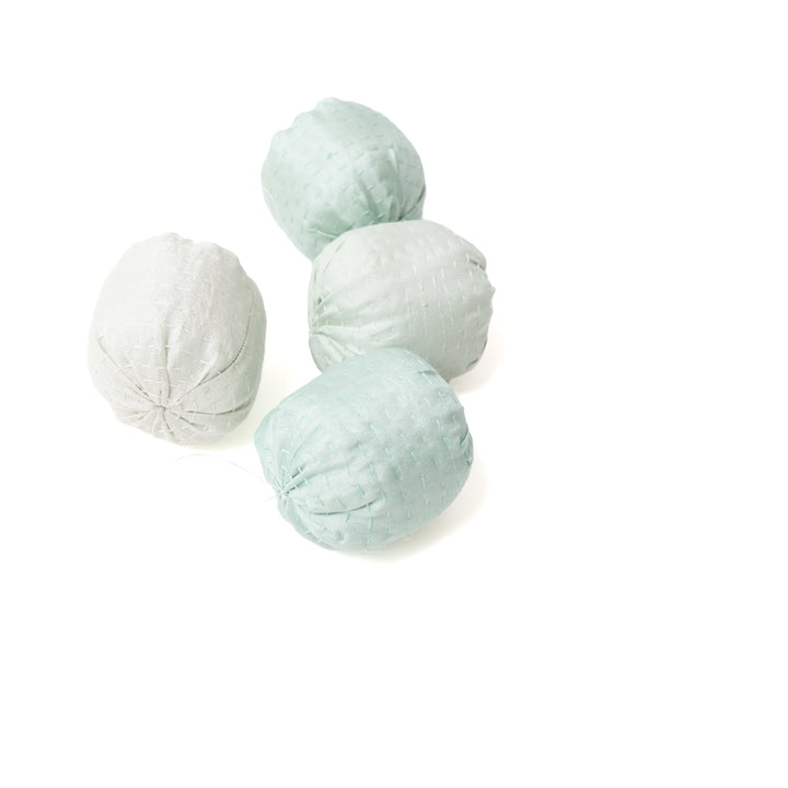Pastel Sage Ball Kantha ornament