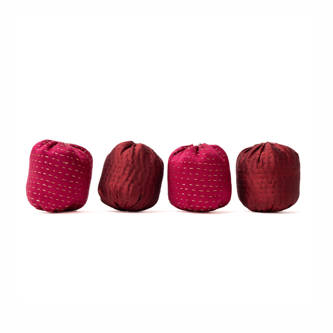 Red Ball Kantha Ornament