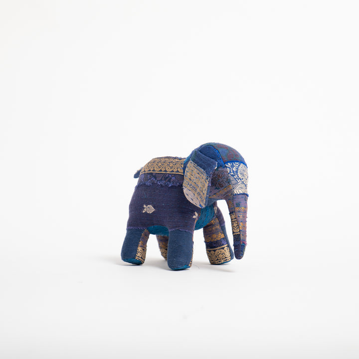 Blue Jewel striped Elephant Soft  Toys