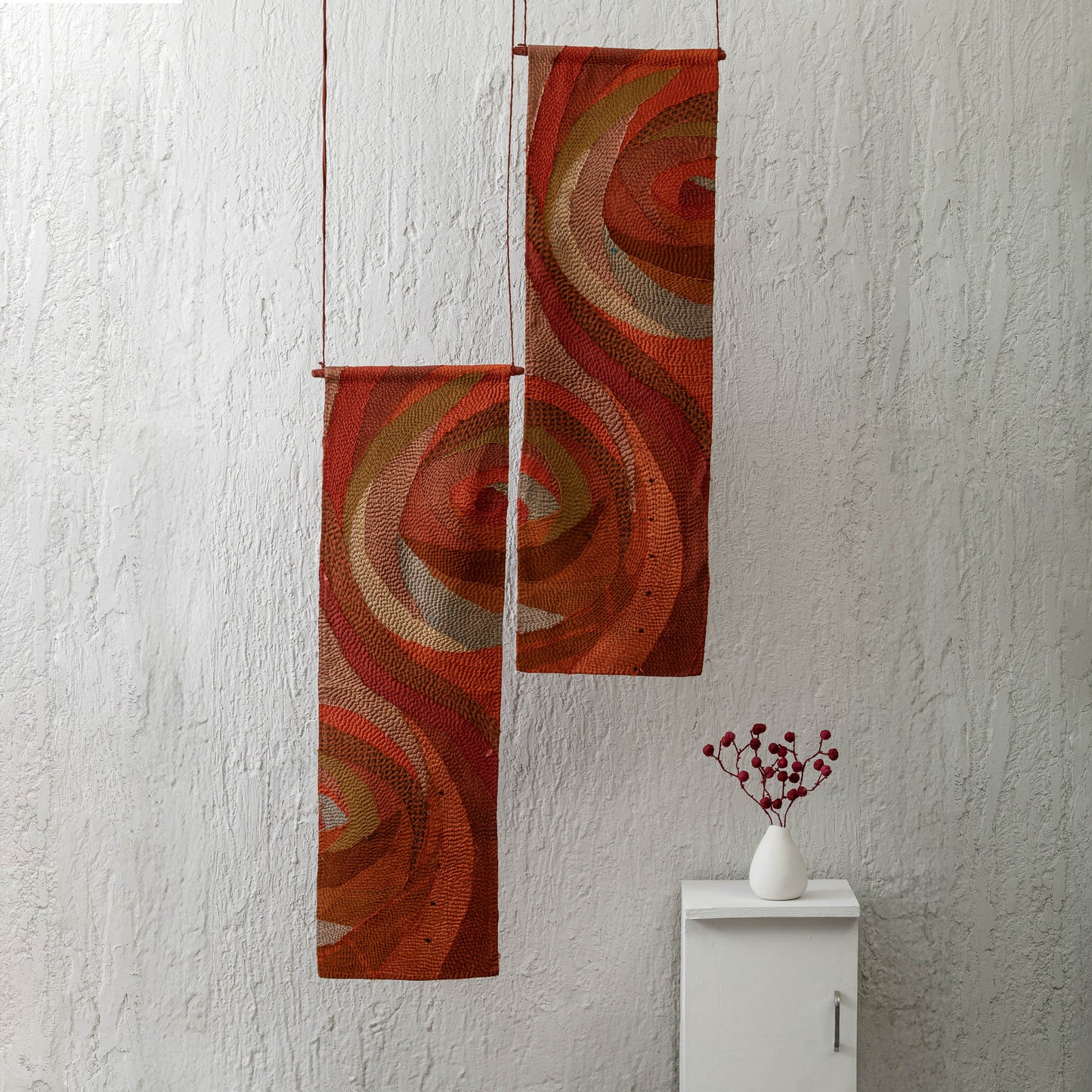 Utopia Kantha Rose Hanging