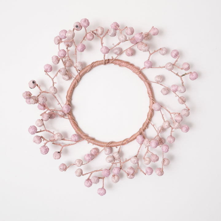 Pastel Pink Kantha Wreath