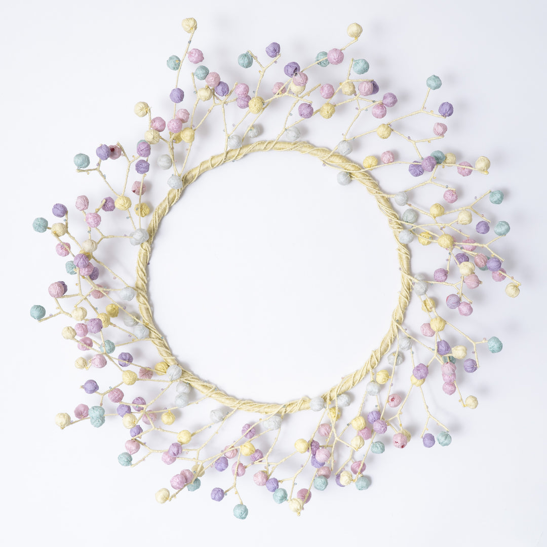 Multi Pastel  Kantha Wreath