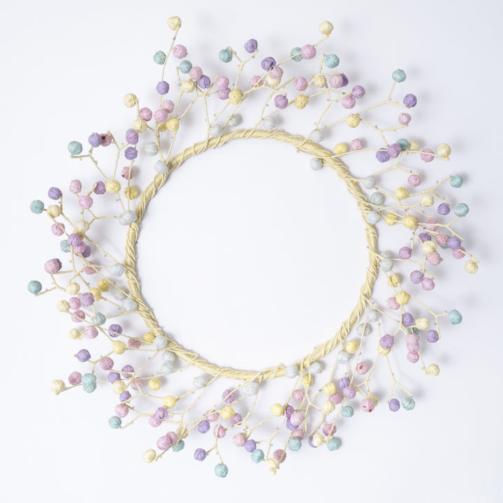 Multi Pastel  Kantha Wreath