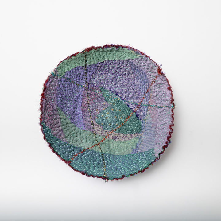 Sage Shallow Kantha Rose Bowl