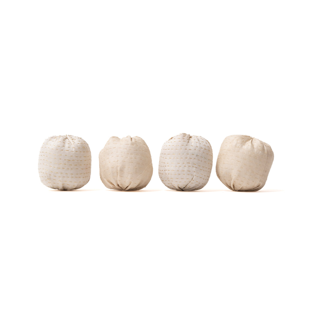 Ivory Ball Kantha Ornament