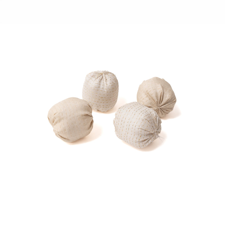 Ivory Ball Kantha Ornament