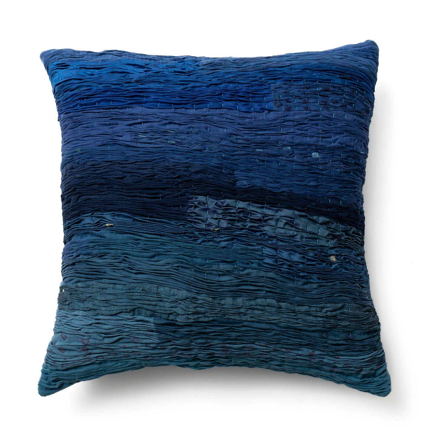 Night Sky Sari Pleated Cushion