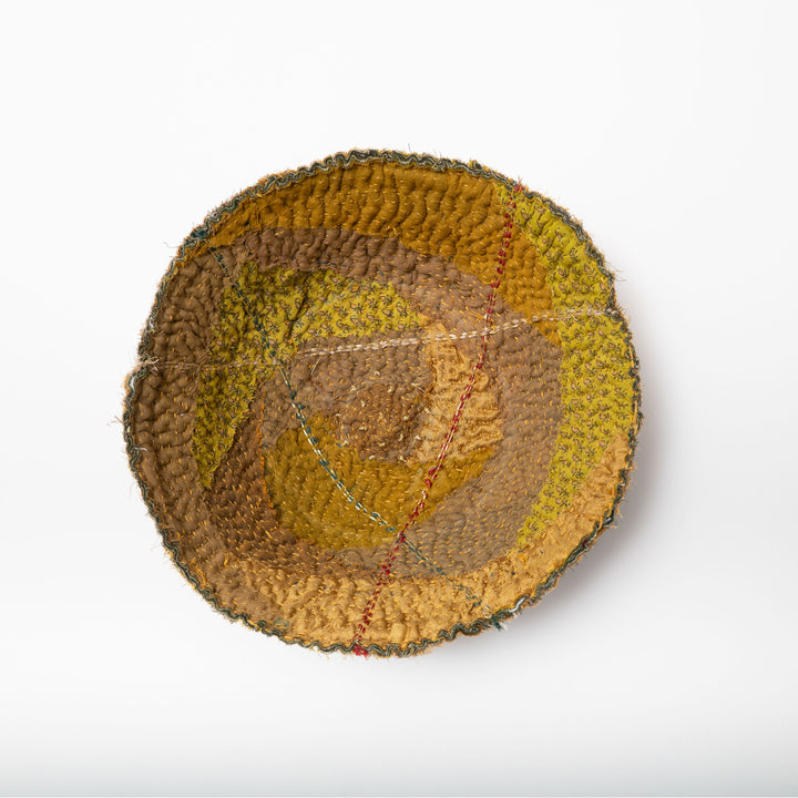 Umber Kantha Shallow  Rose Bowl