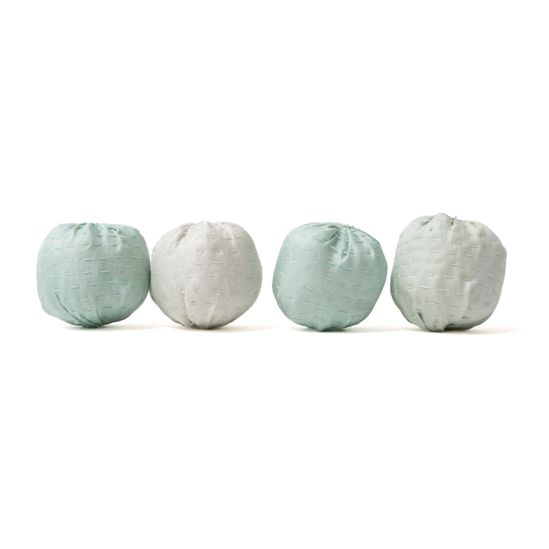 Pastel Sage Ball Kantha ornament