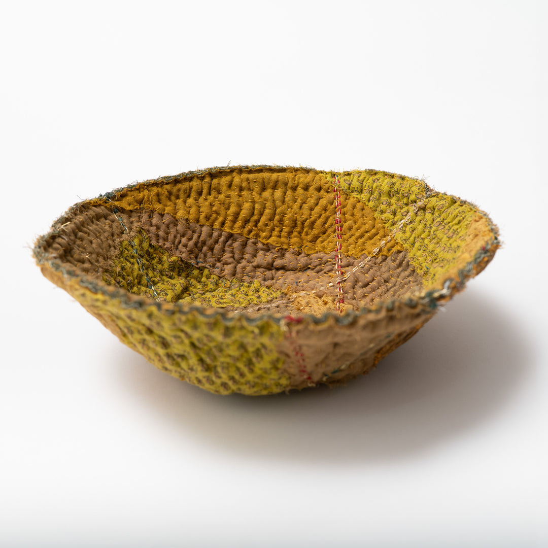 Umber Kantha Shallow  Rose Bowl